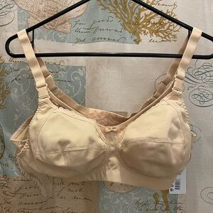 Elomi NWT Womens Nude Beige Nursing Bra Adjustable Comfort 34DDD Breast Milk Cup